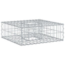 vidaXL Gabion emelt ágy Ezüst