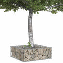 vidaXL Gabion emelt ágy Ezüst