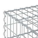 vidaXL Gabion emelt ágy Ezüst