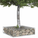 vidaXL Gabion emelt ágy Ezüst