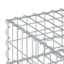 vidaXL Gabion emelt ágy Ezüst