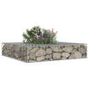 vidaXL Gabion emelt ágy Ezüst