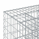 vidaXL Gabion emelt ágy Ezüst