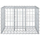 vidaXL Gabion emelt ágy Ezüst