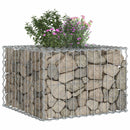 vidaXL Gabion emelt ágy Ezüst