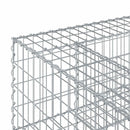 vidaXL Gabion emelt ágy Ezüst