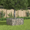 vidaXL Gabion emelt ágy Ezüst