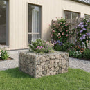 vidaXL Gabion emelt ágy Ezüst