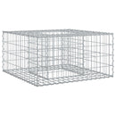 vidaXL Gabion emelt ágy Ezüst