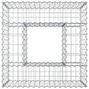 vidaXL Gabion emelt ágy Ezüst