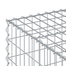 vidaXL Gabion emelt ágy Ezüst