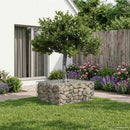 vidaXL Gabion emelt ágy Ezüst
