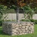 vidaXL Gabion emelt ágy Ezüst