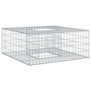 vidaXL Gabion emelt ágy Ezüst