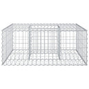 vidaXL Gabion emelt ágy Ezüst