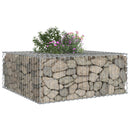 vidaXL Gabion emelt ágy Ezüst