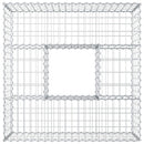 vidaXL Gabion emelt ágy Ezüst