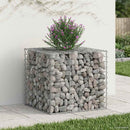 vidaXL Gabion emelt ágy Ezüst