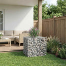 vidaXL Gabion emelt ágy Ezüst