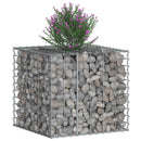 vidaXL Gabion emelt ágy Ezüst