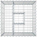 vidaXL Gabion emelt ágy Ezüst