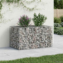 vidaXL Gabion emelt ágy Ezüst