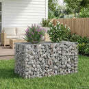 vidaXL Gabion emelt ágy Ezüst