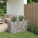 vidaXL Gabion emelt ágy Ezüst