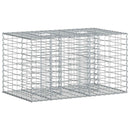 vidaXL Gabion emelt ágy Ezüst