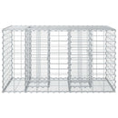 vidaXL Gabion emelt ágy Ezüst