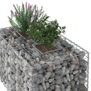 vidaXL Gabion emelt ágy Ezüst