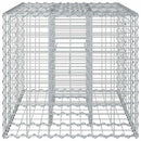 vidaXL Gabion emelt ágy Ezüst