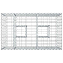 vidaXL Gabion emelt ágy Ezüst