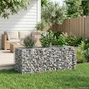 vidaXL Gabion emelt ágy Ezüst