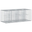 vidaXL Gabion emelt ágy Ezüst