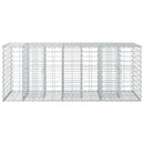 vidaXL Gabion emelt ágy Ezüst