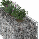 vidaXL Gabion emelt ágy Ezüst