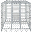 vidaXL Gabion emelt ágy Ezüst