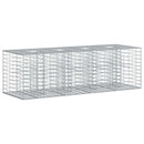 vidaXL Gabion emelt ágy Ezüst