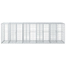 vidaXL Gabion emelt ágy Ezüst