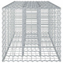 vidaXL Gabion emelt ágy Ezüst