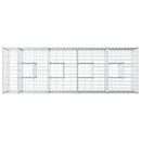 vidaXL Gabion emelt ágy Ezüst