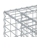 vidaXL Gabion emelt ágy Ezüst