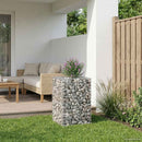 vidaXL Gabion emelt ágy Ezüst