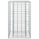 vidaXL Gabion emelt ágy Ezüst
