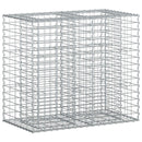 vidaXL Gabion emelt ágy Ezüst