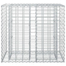 vidaXL Gabion emelt ágy Ezüst