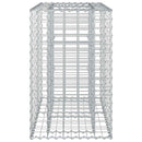 vidaXL Gabion emelt ágy Ezüst