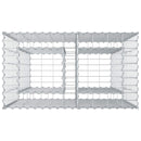 vidaXL Gabion emelt ágy Ezüst