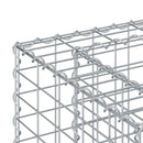 vidaXL Gabion emelt ágy Ezüst